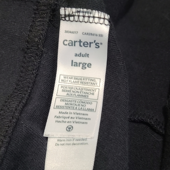 Carter's adult skeleton bones pajama pants size L - Picture 3 of 5